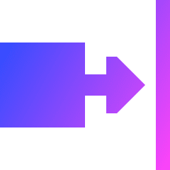 Move Right Icon from Sharp Gradient Set