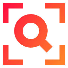 Search Visual Icon from Sharp Gradient Set