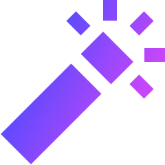 Magic Wand 1 Icon from Sharp Gradient Set