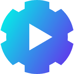Cog Automation Icon from Sharp Gradient Set