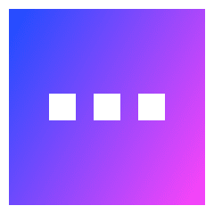 Horizontal Menu Square Icon from Sharp Gradient Set
