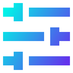 Horizontal Slider 3 Icon from Sharp Gradient Set