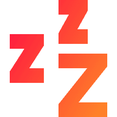 Sleep Icon from Sharp Gradient Set