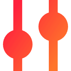 Vertical Slider 4 Icon from Sharp Gradient Set