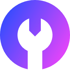 Wrench Circle Icon from Sharp Gradient Set