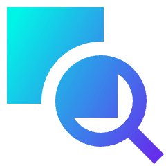 Zoom Document Icon from Sharp Gradient Set
