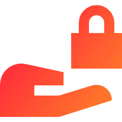 Share Lock Icon from Sharp Gradient Set