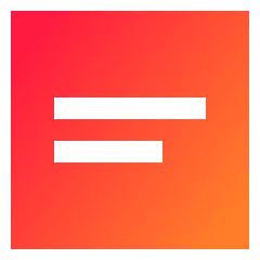 Align Text Center Icon from Sharp Gradient Set
