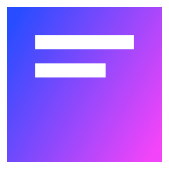 Align Text Top Icon from Sharp Gradient Set