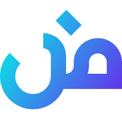 Arabic Alphabet Icon from Sharp Gradient Set