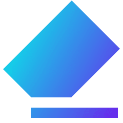 Eraser Icon from Sharp Gradient Set
