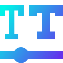 Font Variable Icon from Sharp Gradient Set