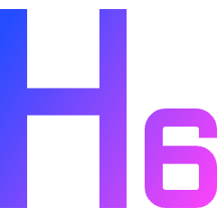 Heading 6 Paragraph Styles Heading Icon from Sharp Gradient Set