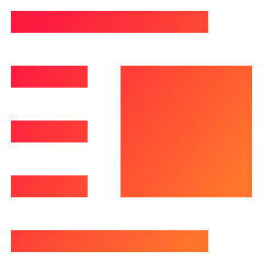 Insert Center Right 2 Icon from Sharp Gradient Set