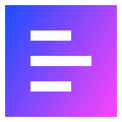 List Icon from Sharp Gradient Set