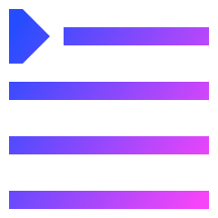 Paragraph Indent First Line Icon from Sharp Gradient Set