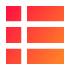 Table Icon from Sharp Gradient Set