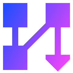 Text Flow Columns Icon from Sharp Gradient Set