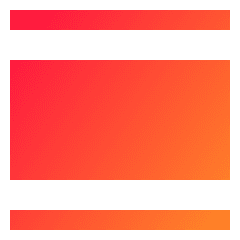Text Image Center Icon from Sharp Gradient Set
