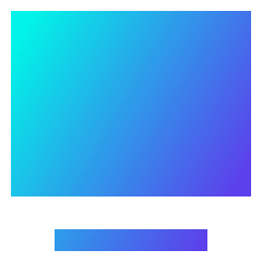 Text Image Top Icon from Sharp Gradient Set