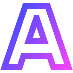 Text Outline Icon from Sharp Gradient Set