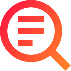 Text Search 2 Icon from Sharp Gradient Set
