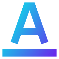 Underline Text 2 Icon from Sharp Gradient Set