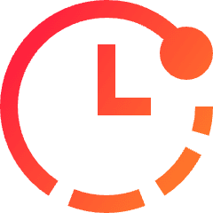 Countdown Timer Icon from Sharp Gradient Set