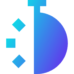 Stopwatch Half Icon from Sharp Gradient Set