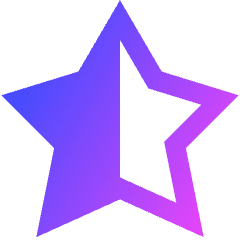 Half Star 2 Icon from Sharp Gradient Set