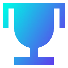 Trophy Icon from Sharp Gradient Set