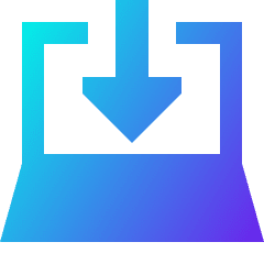 Download Laptop Icon from Sharp Gradient Set