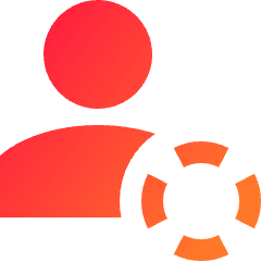 Online Status Away Account Icon from Sharp Gradient Set