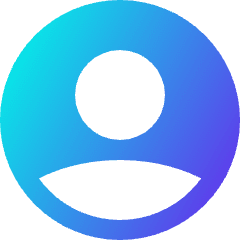 User Circle Single Icon from Sharp Gradient Set