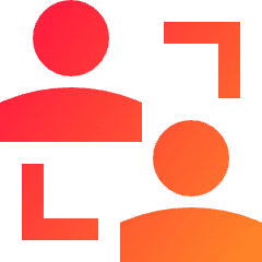 User Collaborate Group Icon from Sharp Gradient Set