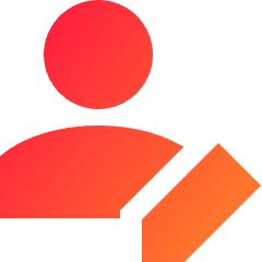 User Edit Pencil Icon from Sharp Gradient Set