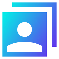 User Multiple Accounts Icon from Sharp Gradient Set