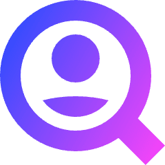 User Search Icon from Sharp Gradient Set