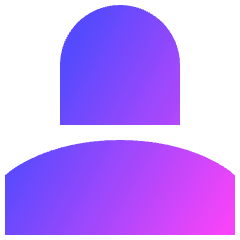 User Single Neutral Female Icon from Sharp Gradient Set