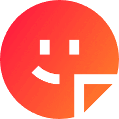 User Sticker Circle Icon from Sharp Gradient Set