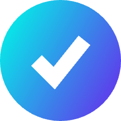 Check Circle Icon from Sharp Gradient Set
