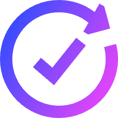Check Forward Icon from Sharp Gradient Set