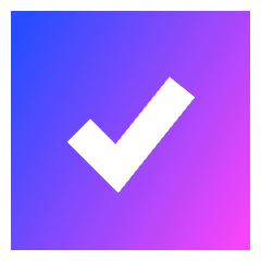 Check Square Icon from Sharp Gradient Set