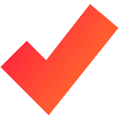 Check Thick Icon from Sharp Gradient Set