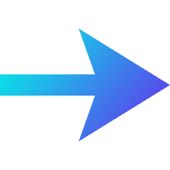 End Point Arrow Icon from Sharp Gradient Set