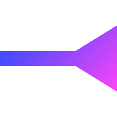 End Point Inverted Triangle Icon from Sharp Gradient Set