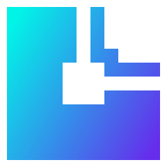 Outside Stroke Icon from Sharp Gradient Set