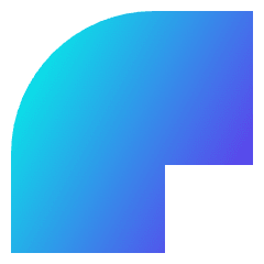 Round Corner Icon from Sharp Gradient Set