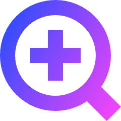 Zoom In Icon from Sharp Gradient Set