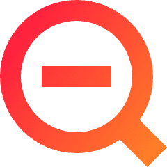 Zoom Out Icon from Sharp Gradient Set